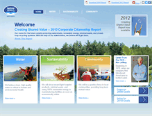 Tablet Screenshot of citizenshipreport.nestle-watersna.com